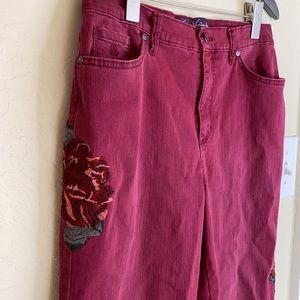 embroidered GV Amanda jeans